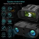 Éjjellátó távcső Infra vadász távcső és SD kártyás kamera 10x Optikai Zoom PNI Hunting BH800-IR-8MP