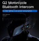 Motoros sisak kihangosító Bluetooth headset és intercom Duo Pack EJEAS Q2-BT 