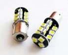 Autós LED izzó BA15S, 27SMD LED-es, fehér, MM-BA15-27SMD5050F