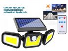 Napelemes udvari kerti COB LED lámpa reflektor mozgásérzékelővel M12282SOL