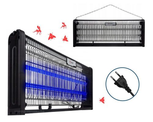 Nagyméretű elektromos szúnyog és rovarölő lámpa, rovarcsapda UV fénnyel MLG-40W-UV