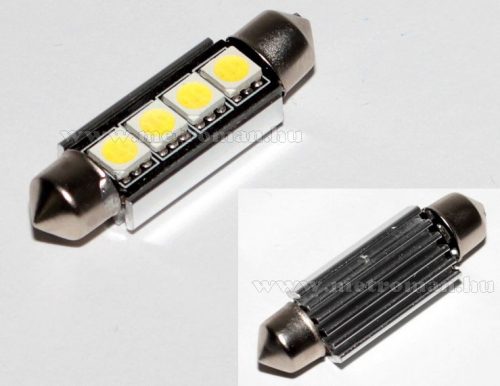 Autós szofita LED izzó, 4 db SMD LED-del, Can-Bus, 39 mm, MM-39MM4SMD5050