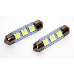   Autós szofita LED izzó, 3 db szuperfényes SMD LED-del, 41MM3SMD5050