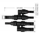 MC4 Y közösítő, elosztó adapter szett napelemekhez M4405-MC4Y