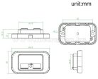 Beépíthető 18W QC3 USB gyors töltő aljzat M4901A-USB