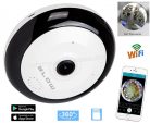 Vezeték nélküli Wifi IP kamera 360 fokos panoráma megfigyelő kamera M8808-2MP