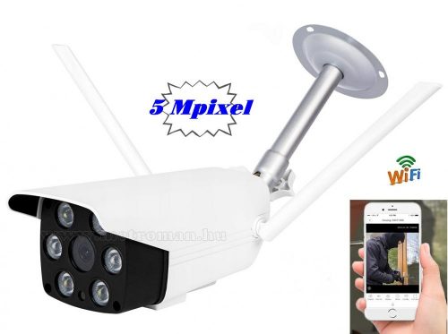 Vezeték nélküli Kültéri SD DVR Wifi IP Android iPhone megfigyelő kamera FHD M8813-5MP