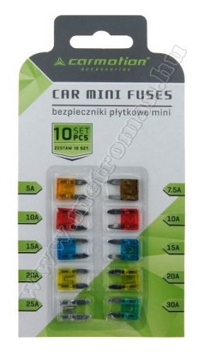 Autós mini késes biztosíték készlet AE-CM58396