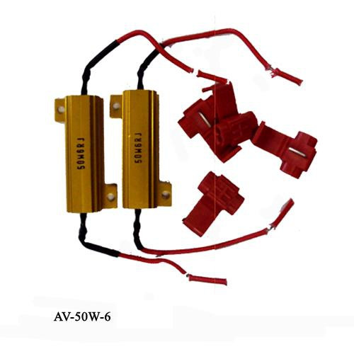 Ellenállás, műterhelés LED izzókhoz, 50 watt, AV-50W-6