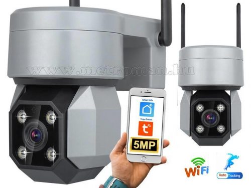 Vezeték nélküli Kültéri SD DVR Wifi IP Android iPhone megfigyelő kamera MCAM33-5MP-PTZ WIFI TuyaSmart