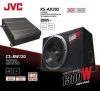 JVC CSPBW120 autó hifi erősítő és mélynyomó láda csomag