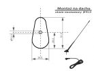 Autó antenna, tetőre FMD360