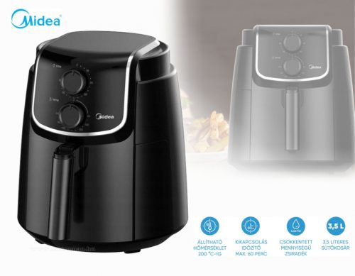 MIDEA Air fryer Forrólevegős sütő MFTN35D  