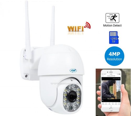 Vezeték nélküli Android iOS Wifi SD kártyás megfigyelőkamera MIP440-4MP-PTZ CamHi Pro