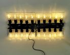 Retro Vintage gömb körte izzós kültéri kerti LED fényfüzér, 20 LED 10 méter MM5614LED