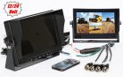 Kamion, teherautó, targonca, munkagép ipari 2 kamerás tolatókamera szett 7" LCD QUAD LCD monitorral MM3659-QUAD-MT554X2