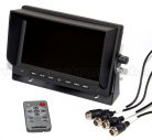 Kamion, teherautó, targonca, munkagép ipari 2 kamerás tolatókamera szett 7" LCD QUAD LCD monitorral MM7008-QUAD-MT554X2