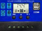 12V 20 Watt napelemes töltő szett töltésvezérlővel Poly Solar MP-2X10W-10A-PWM