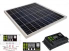 12V 60 Watt napelemes töltő szett töltésvezérlővel Poly Solar MP-60W-30/10A-PWM