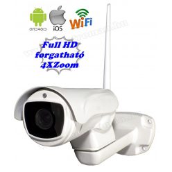   Vezeték nélküli kültéri Wifi IP Android iPhone SD kártyás ZOOM megfigyelő kamera MWX345FHD