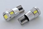 Autós CAN-BUS LED izzó, 6 db SMD LED-del, T106SMD5730LEDCANBUS