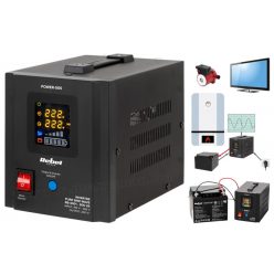   Szinusz inverter és UPS szünetmentes tápegység SINUS POWER-500