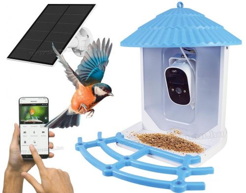 Intelligens madáretető napelemes WIFI megfigyelőkamerával MyBird PT035 Tris Home