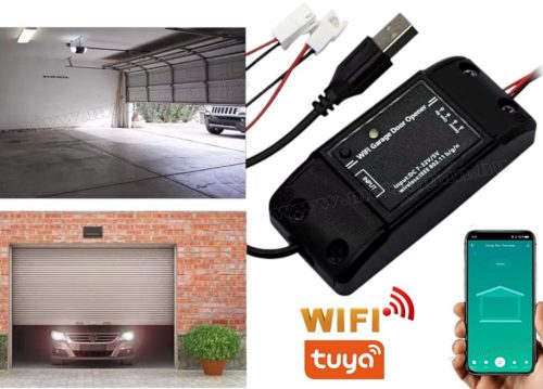 WIFI kapunyitó, Android iOS kapu távirányító modul TYLK-H1-RF 7-32V TuyaSmart