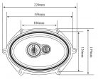 Autó hangszóró 5x7" 13x18cm WH-5703