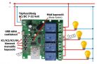 Univerzális 4 csatornás WIFI Zigbee okos kapcsoló és kapunyitó, Android iOS kapu távirányító modul ZG-003-RF4CH